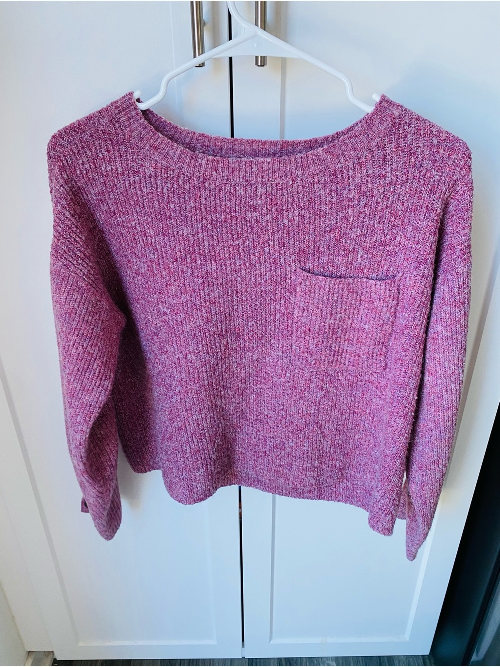 The general good small purple women’s knit sweater long sleeve buttons